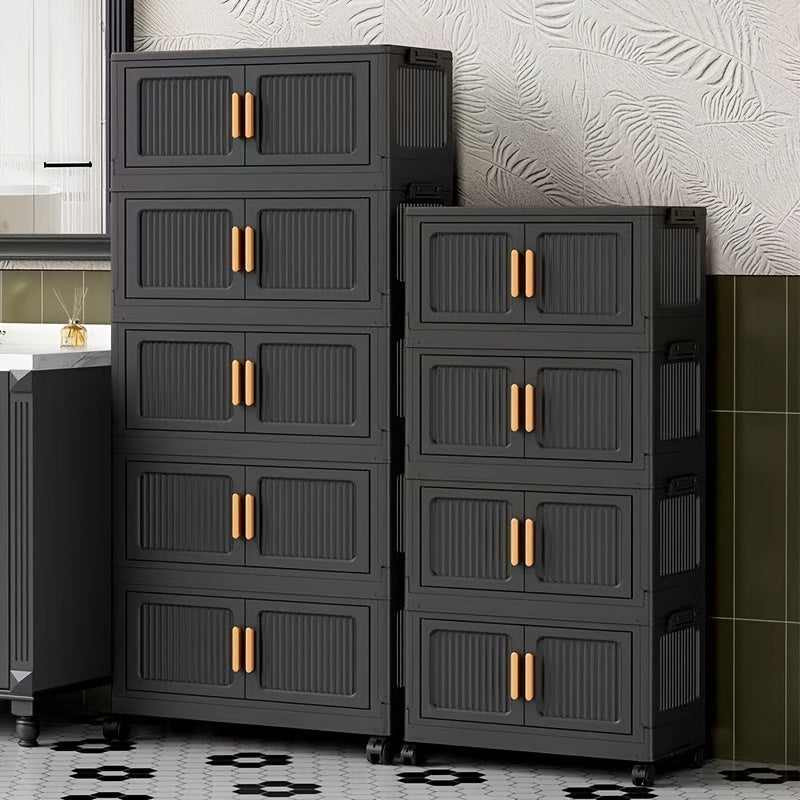 Foldable Lightweight Plastic Filing Shelf Unit (3-5 Layers)
