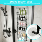 Heavy-Duty Wrought Iron Over-Door Shower Caddy (Multi-Tier)