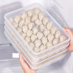 4-Layer Airtight Stackable Dumpling Storage Container (Freezer-Safe)