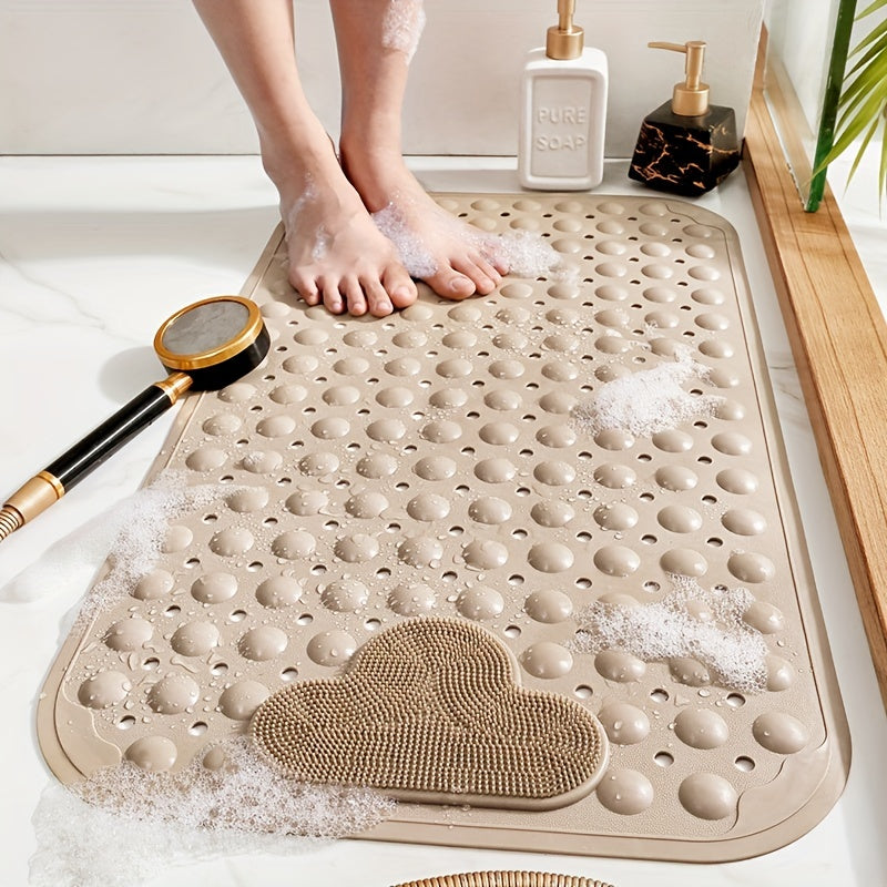 Heavy-Duty PVC Anti-Slip Shower Mat (Machine Washable)