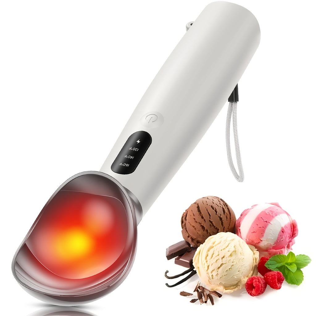 Heated USB-C Rechargeable Silicone Ice Cream Scoop