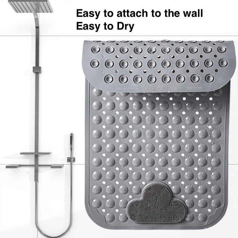 Heavy-Duty PVC Anti-Slip Shower Mat (Machine Washable)