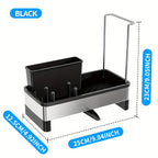 Rust-Resistant Stainless Steel Sponge Holder (No-Drill Mount)