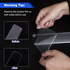 No-Drill Transparent Vinyl Hanging Shelf