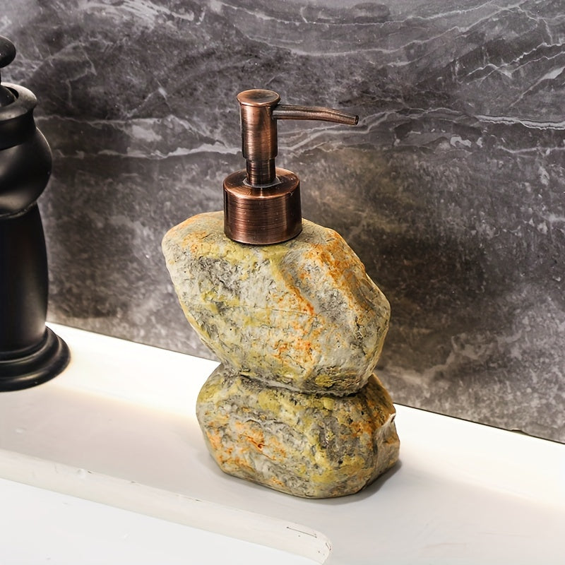 Refillable Vintage Stone Ceramic Soap & Lotion Dispenser