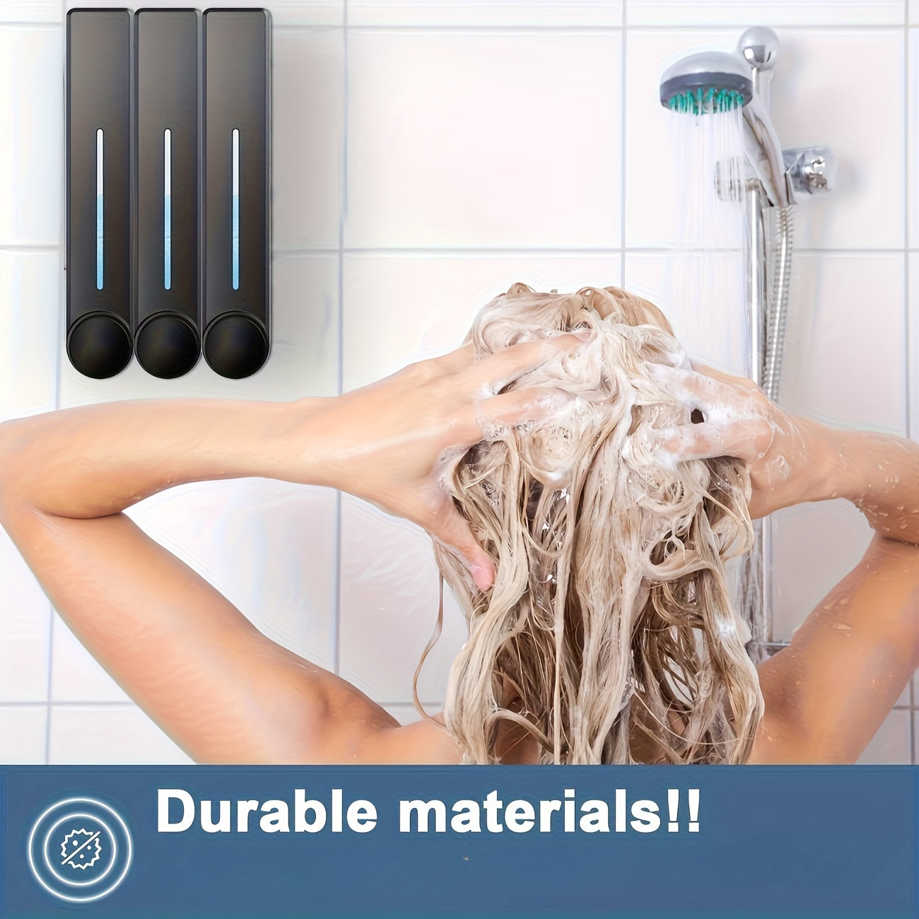 No-Drill Wall-Mount & Freestanding Soap Dispenser (300 mL)