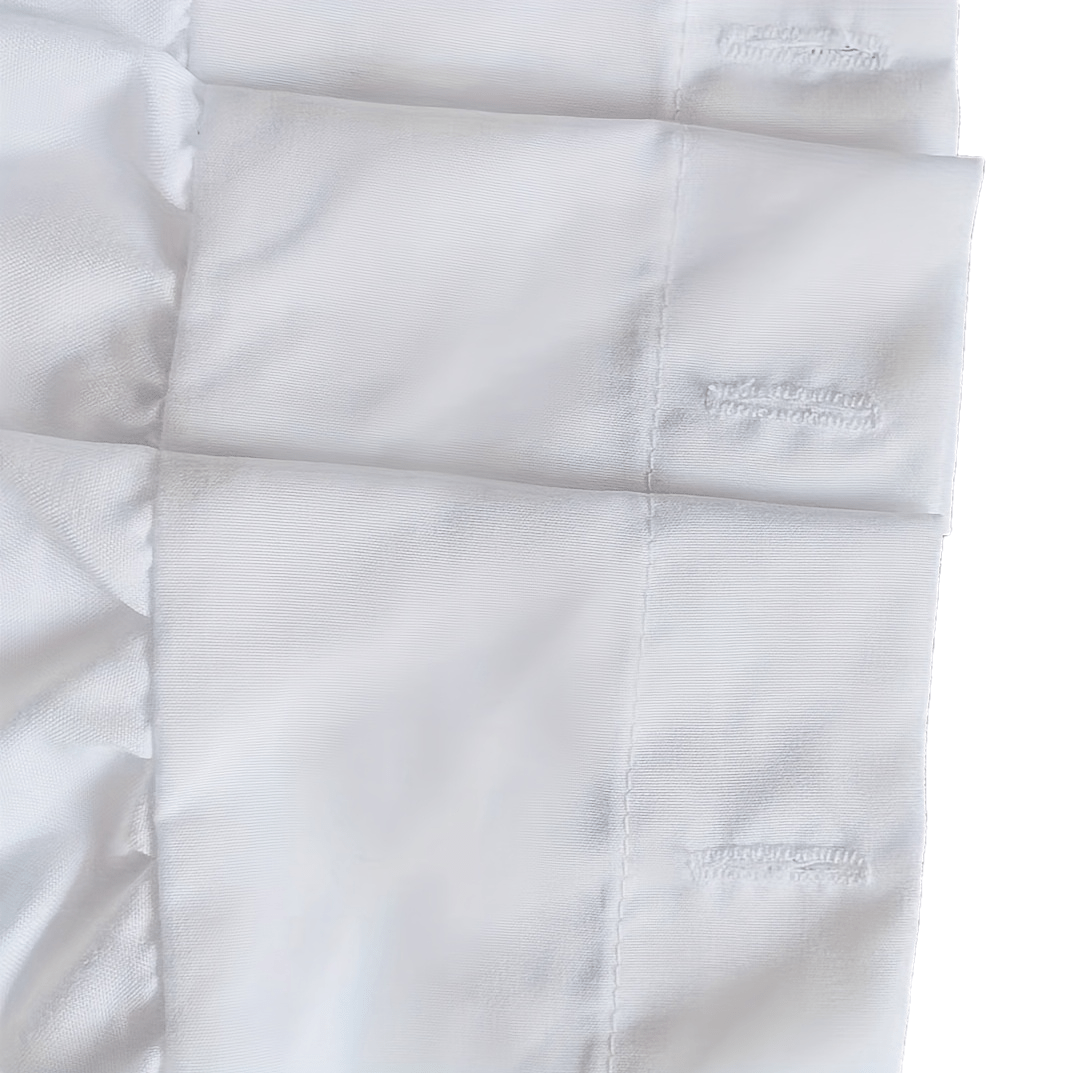 Handmade-Style Ruched Scalloped Shower Curtain (72 x 72 in)
