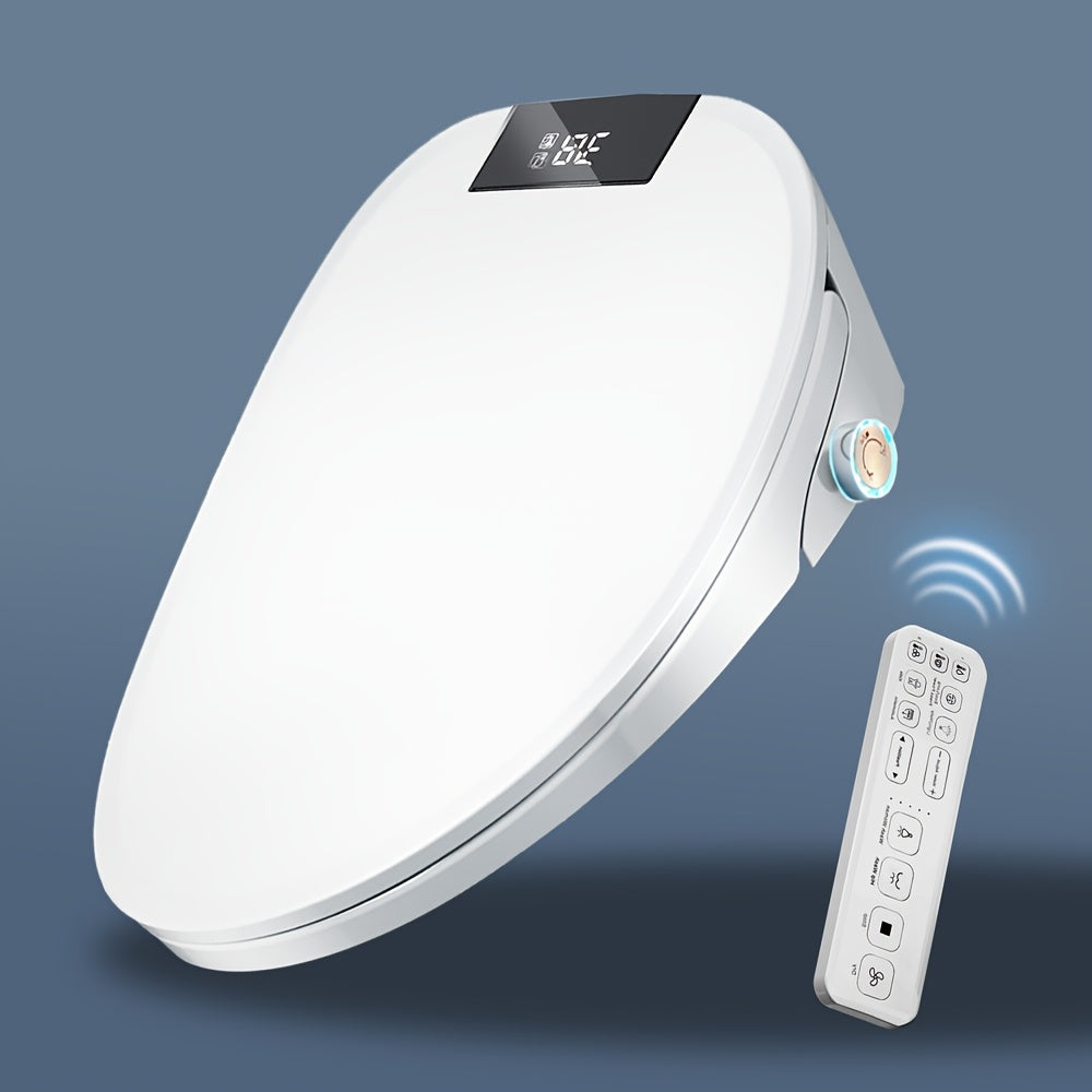 Warm Water & Heated Bidet Toilet Seat (Wireless Remote)