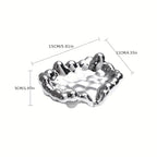 Electroplated Non-Slip Oval Soap Dish