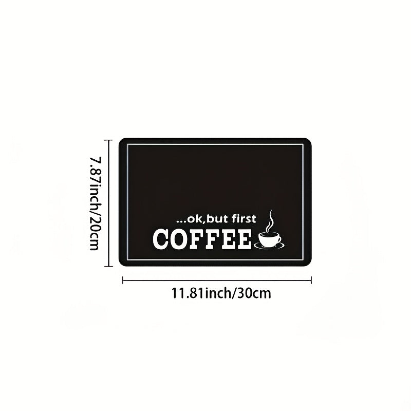 Absorbent Polyester Non-Slip Coffee Machine Mat
