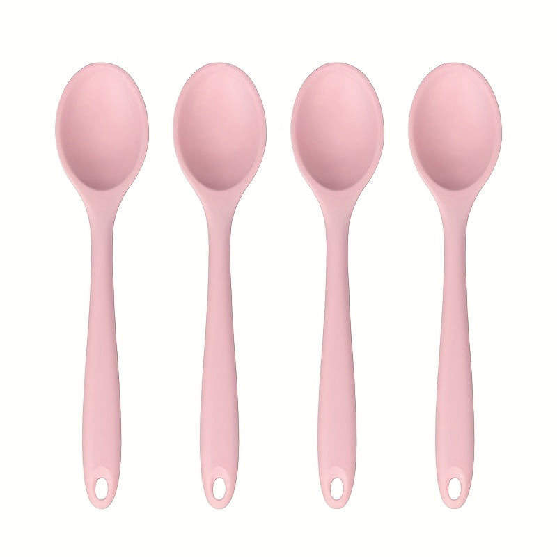 Heat-Resistant Non-Stick Silicone Spoons (Set of 4)