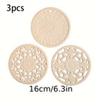 Heat-Resistant Non-Slip Silicone Trivet Set (3-Piece)