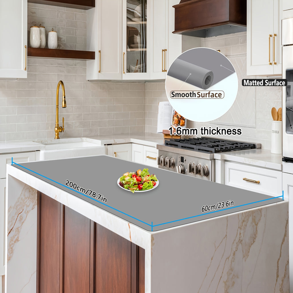 Heat-Resistant Non-Slip Silicone Countertop Mat