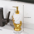 Embossed Metallic Resin Soap Dispenser