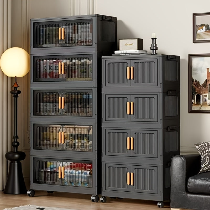 Foldable Lightweight Plastic Filing Shelf Unit (3-5 Layers)
