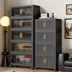 Foldable Lightweight Plastic Filing Shelf Unit (3-5 Layers)