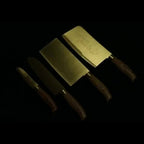 Titanium-Coated Alloy Steel Knife Set (7-Piece, Block & Sharpener)