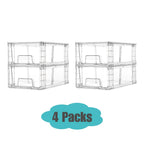 Clear Acrylic Stackable Drawer Bins With Handles