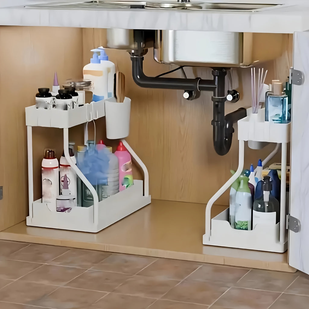Durable Metal Pull-Out Under-Sink Organizer