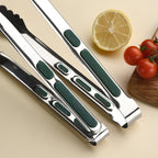 201 Stainless Steel Silicone-Grip Food Tongs (Set of 3)