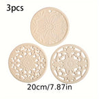 Heat-Resistant Non-Slip Silicone Trivet Set (3-Piece)