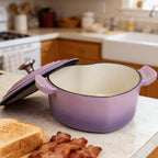 Enameled Non-Stick Heart-Shaped Cast Iron Casserole (2-Quart)
