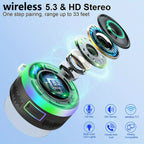 IPX7 Waterproof USB-C Rechargeable Bluetooth Shower Speaker