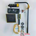 Black & Gold Three-Pressure Wall-Mount Shower Set