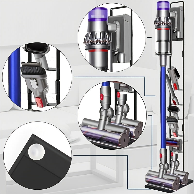 Heavy-Duty Metal Trigger-Lock Cordless Vacuum Stand (Fits V6–V15)
