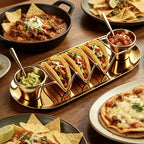 Gold 410 Stainless Steel Taco Serving Set (6-Piece)