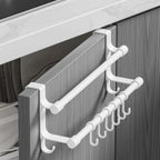 Over-Cabinet No-Drill Double-Bar Towel Rack