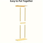 Space-Saving Golden Iron Wall-Mounted Towel Rack (Holds 6 Towels)