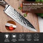 High-Carbon 304 Stainless Steel & Dishwasher-Safe Knife Set (15-Piece)