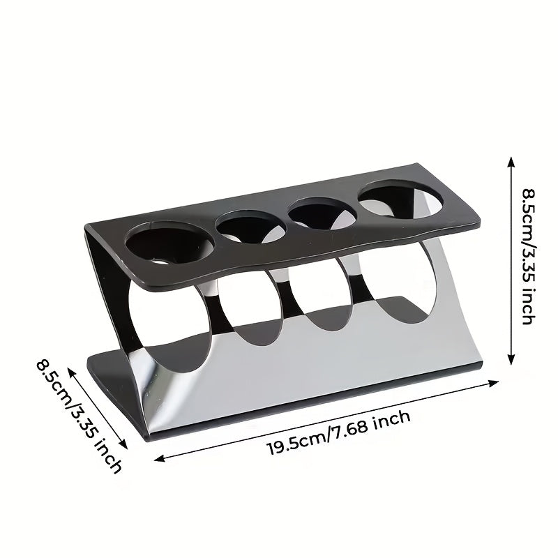 Space-Saving Freestanding Plastic Toothbrush Holder & Drain Rack