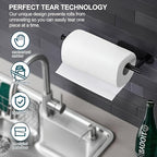 Self-Adhesive No-Drill Under-Cabinet Paper Towel Holder