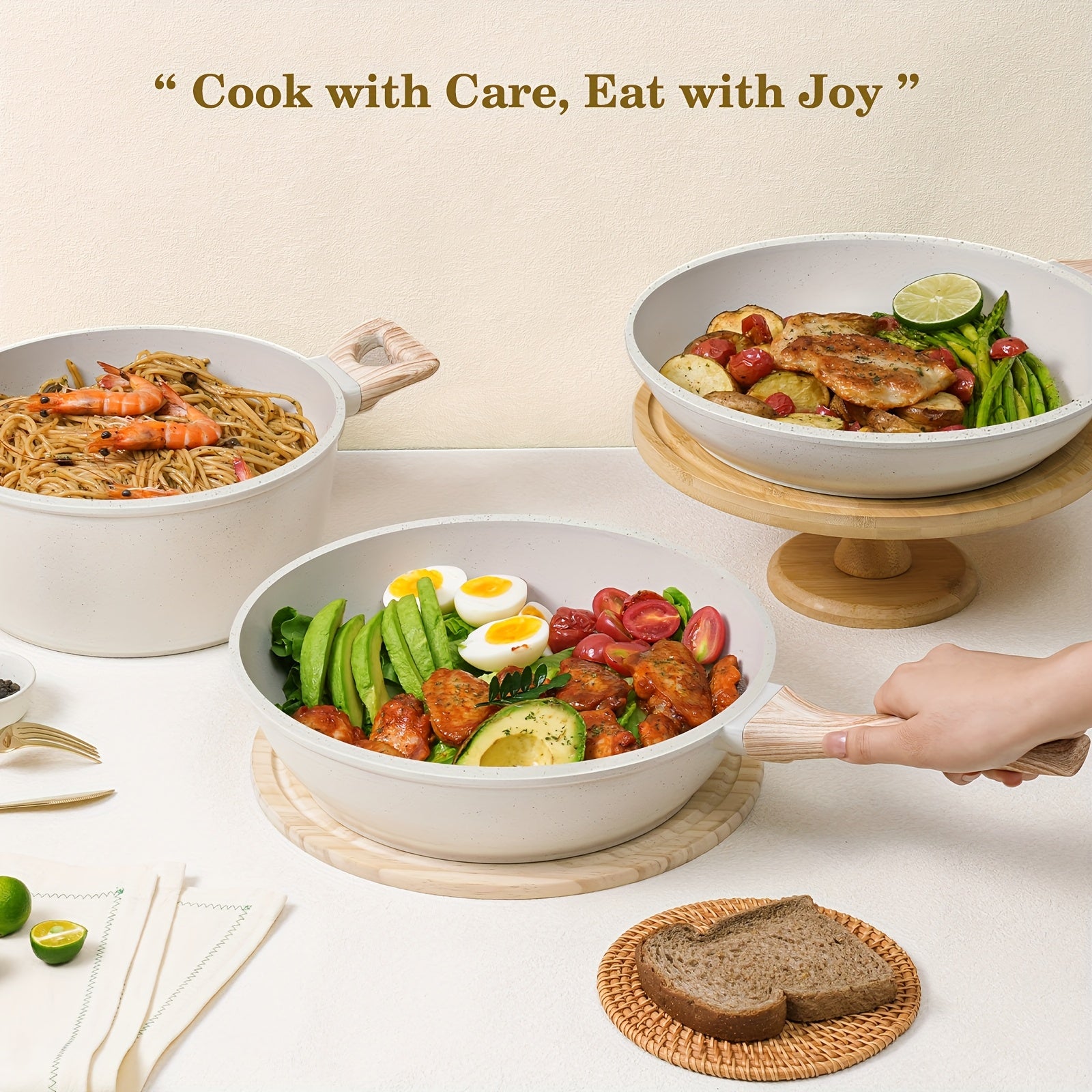 Granite Non-Stick Induction-Compatible Cookware Set (12-Piece)