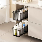 No-Drill Carbon Steel Pull-Out Cabinet Organizer (Sliding Drawers)