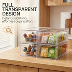 Clear Acrylic Stackable Drawer Bins With Handles