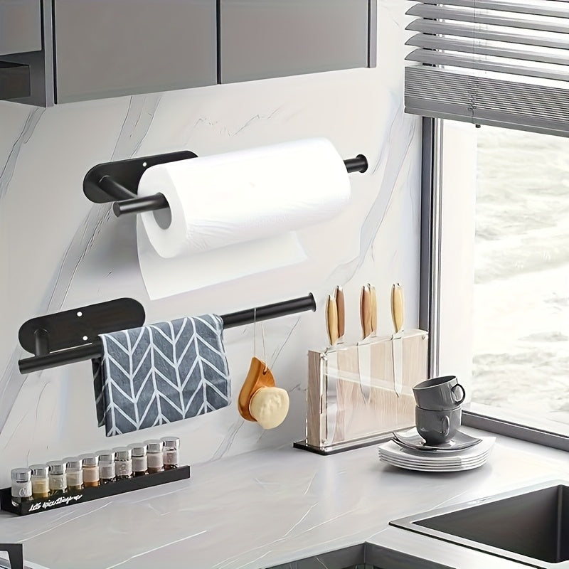 Self-Adhesive No-Drill Under-Cabinet Paper Towel Holder