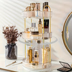 Space-Saving 360° Rotating Makeup Organizer (Countertop)