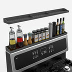 Magnetic Heat-Resistant Silicone Stove Top Shelf (3 Compartments)