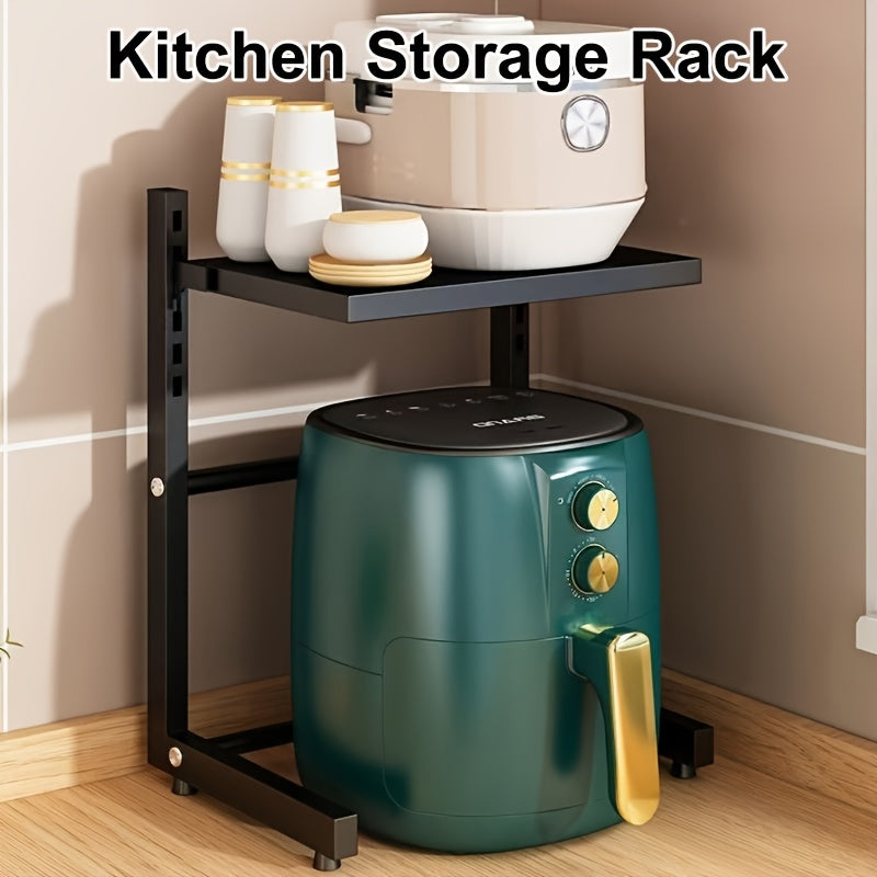 Space-Saving Multi-Tier Metal Appliance Rack