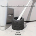 Textured Resin Multi-Compartment Toothbrush Holder