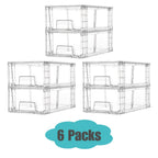 Clear Acrylic Stackable Drawer Bins With Handles