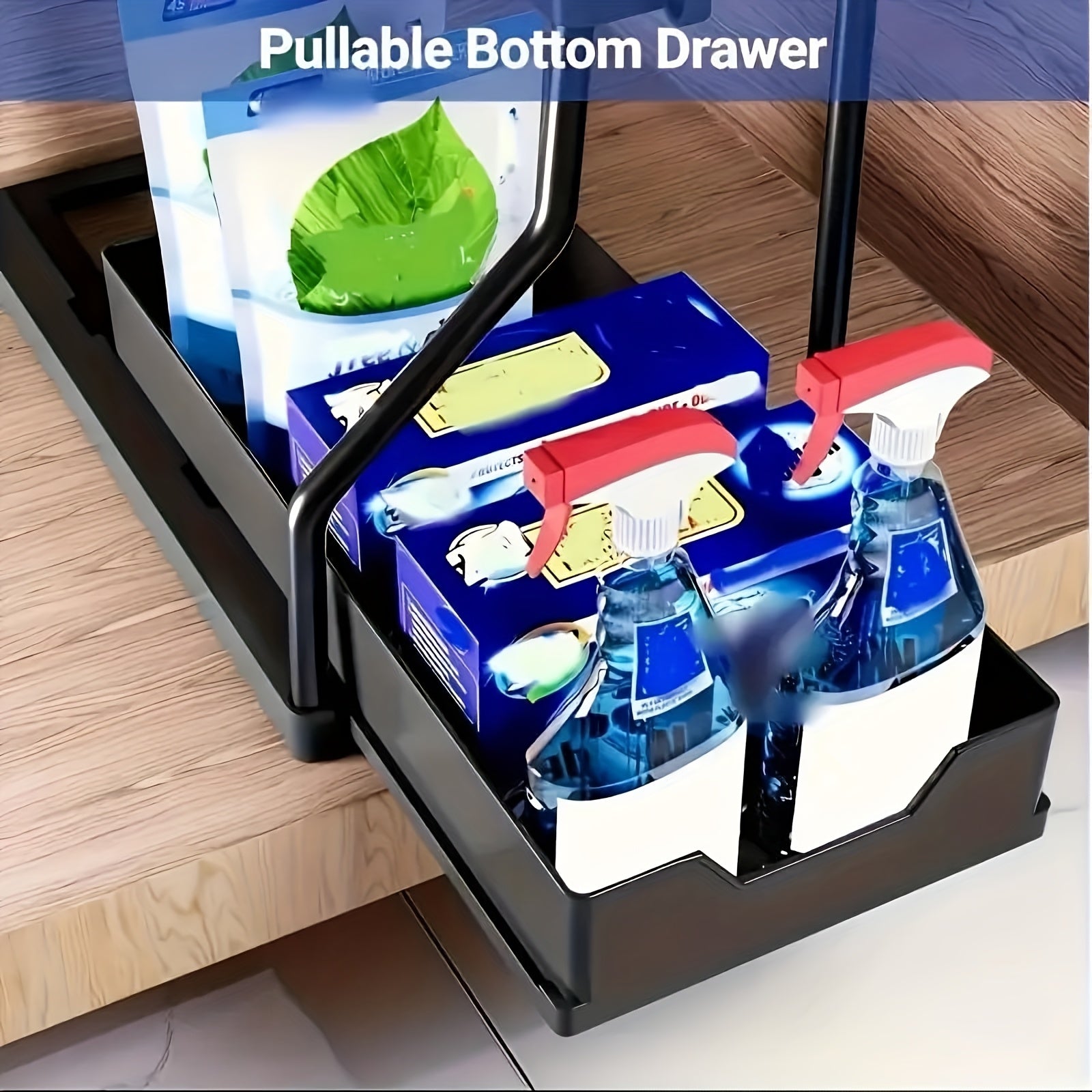 Durable Metal Pull-Out Under-Sink Organizer