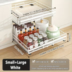Smooth-Glide Heavy-Duty Metal Pull-Out Cabinet Rack (8-Tier)