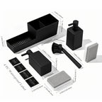 Dual Pump Countertop Soap Dispenser & Sponge Holder