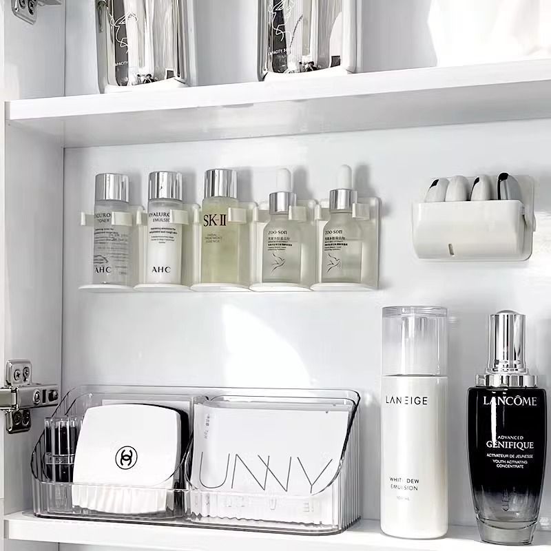 No-Drill Adjustable Wall Spice & Cosmetic Rack