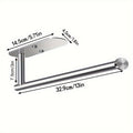 Self-Adhesive Stainless Steel Under-Cabinet Paper Towel Holder