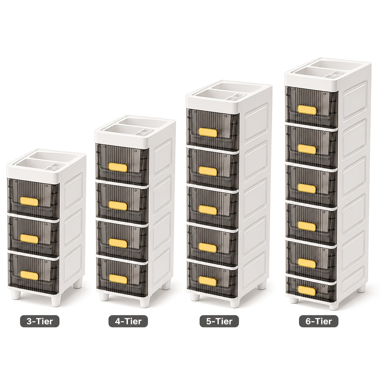 Space-Saving Waterproof Window-View Storage Cabinet (3–6-Tier)